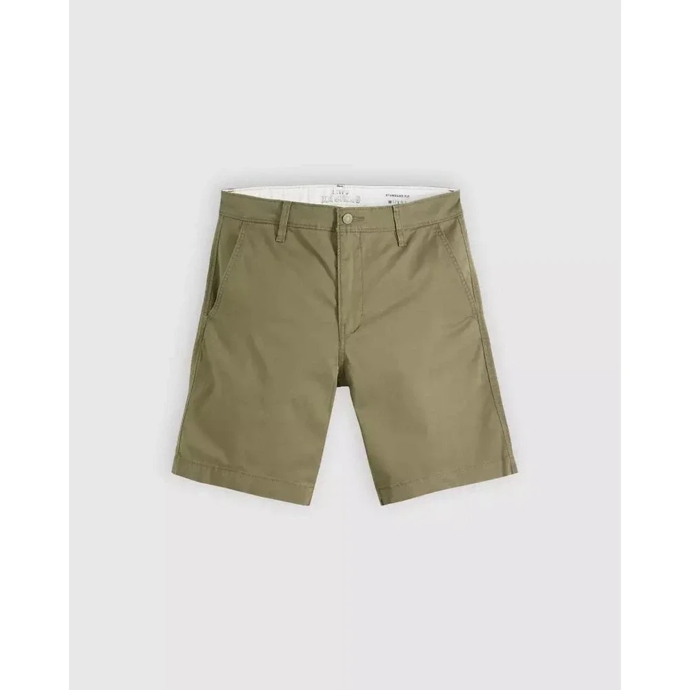 NEW Levis XX Chino Taper Mens Shorts 30 Bunker Olive Green Comfort 9